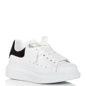 Alexander McQueen White Sneakers with Black Detail